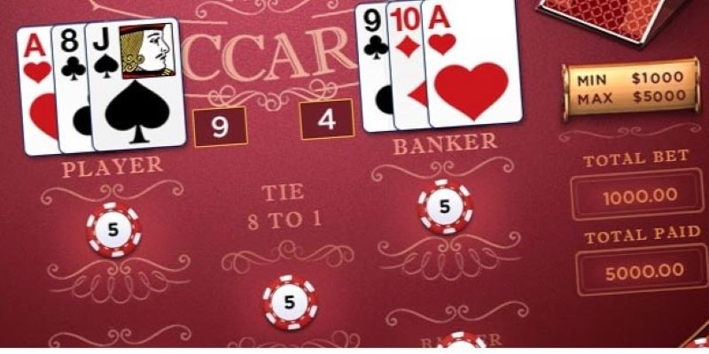 Nguyên tắc rút bài trong Baccarat i9Bet